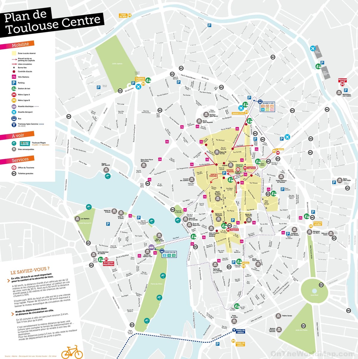 ramani ya mahali Toulouse 