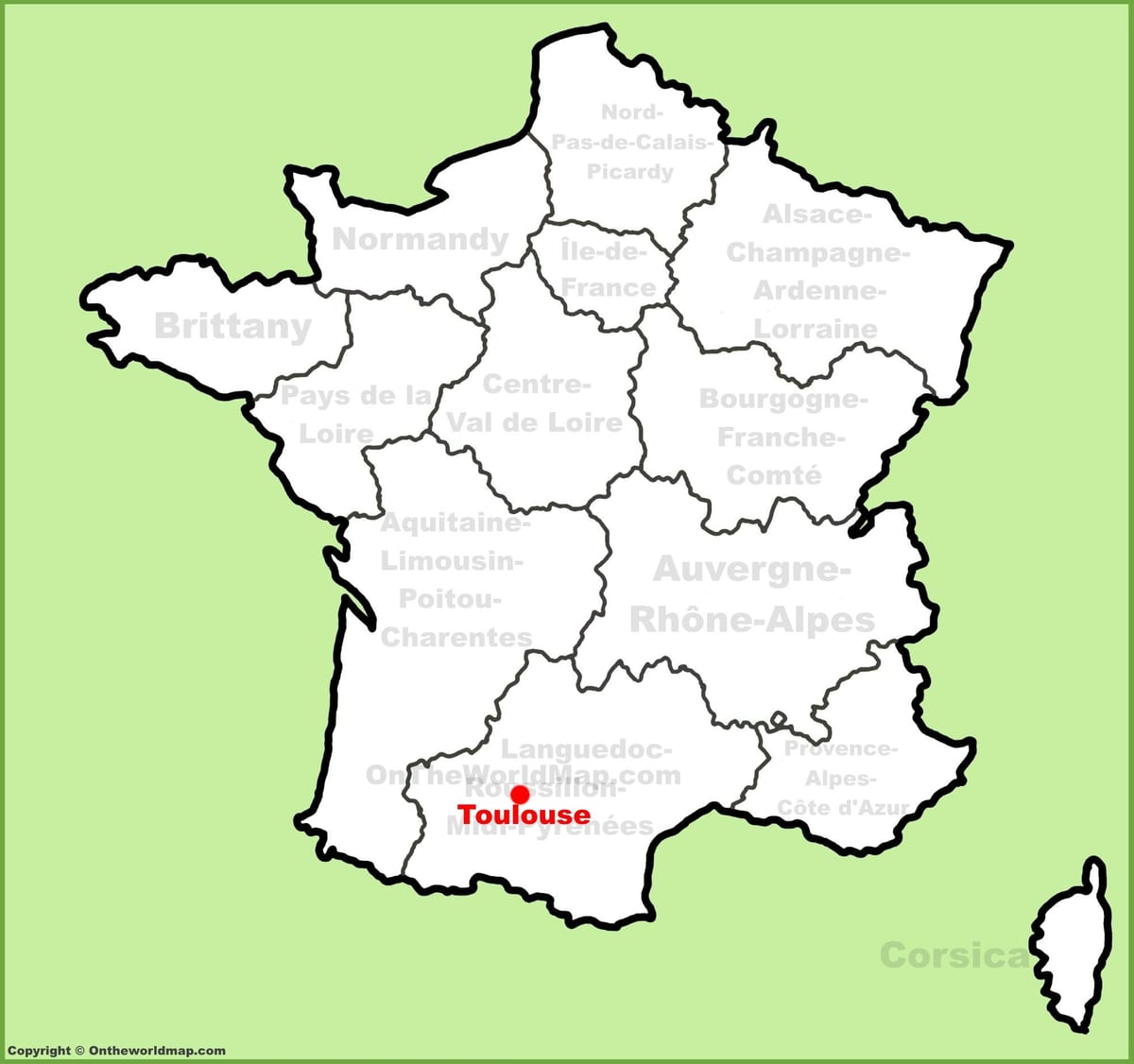 Toulouse juu ya ramani