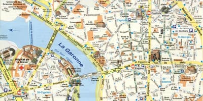 Ramani ya Toulouse kitongoji