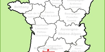 Toulouse juu ya ramani